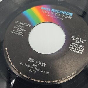 Peace in The Valley / Say A Little Prayer by Red Foley 45 RPM Vinyl Record